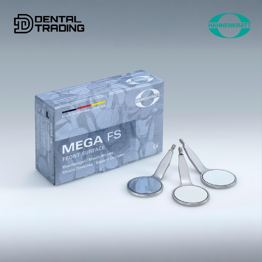 Hahnenkratt MEGA FS - 6061, Rhodium - родиевое зеркало без ручки, №5, диаметр 24 мм, 1 шт
