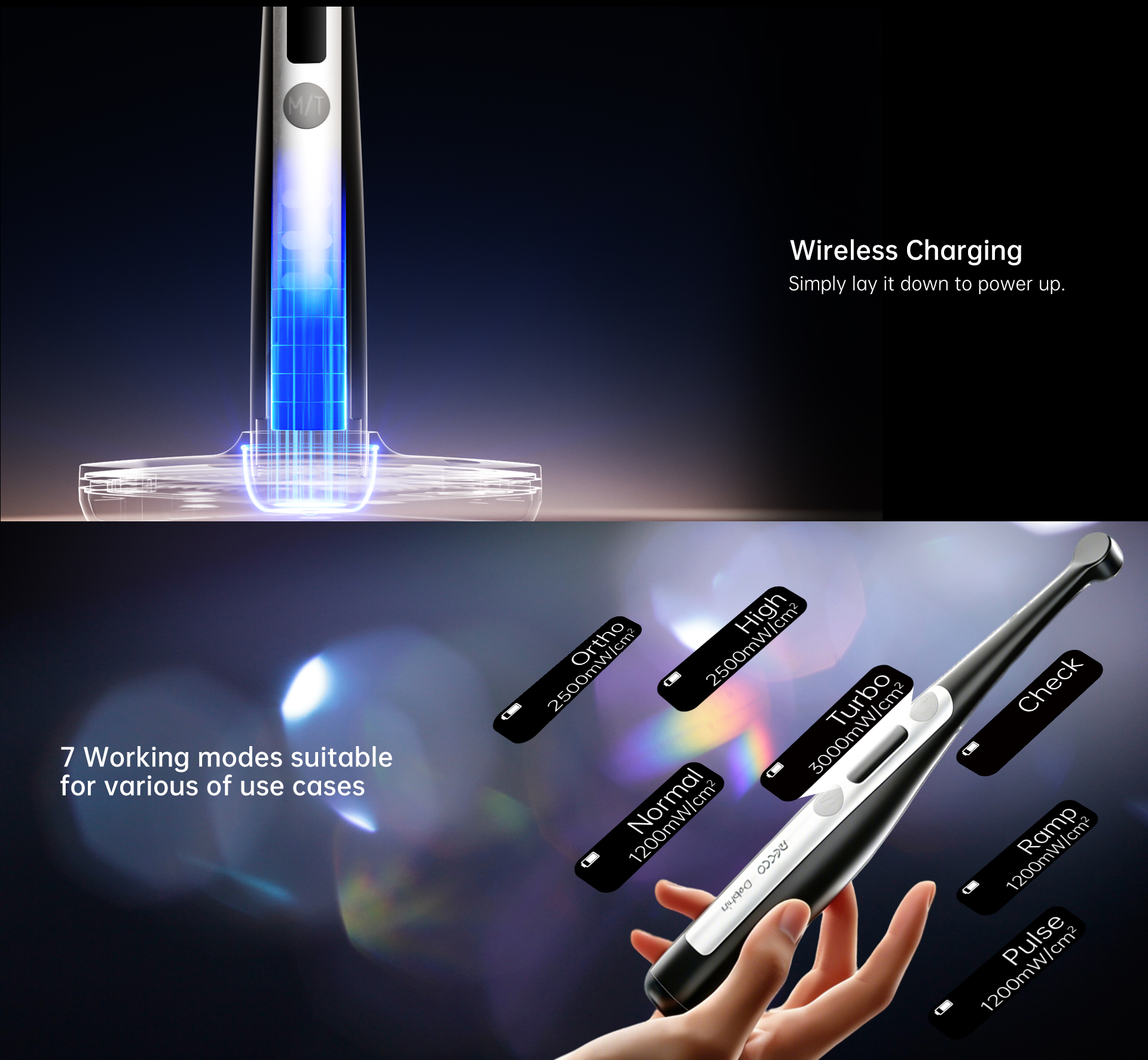 MECCO Dolphin Curing Light — беспроводная фотополимеризационная лампа