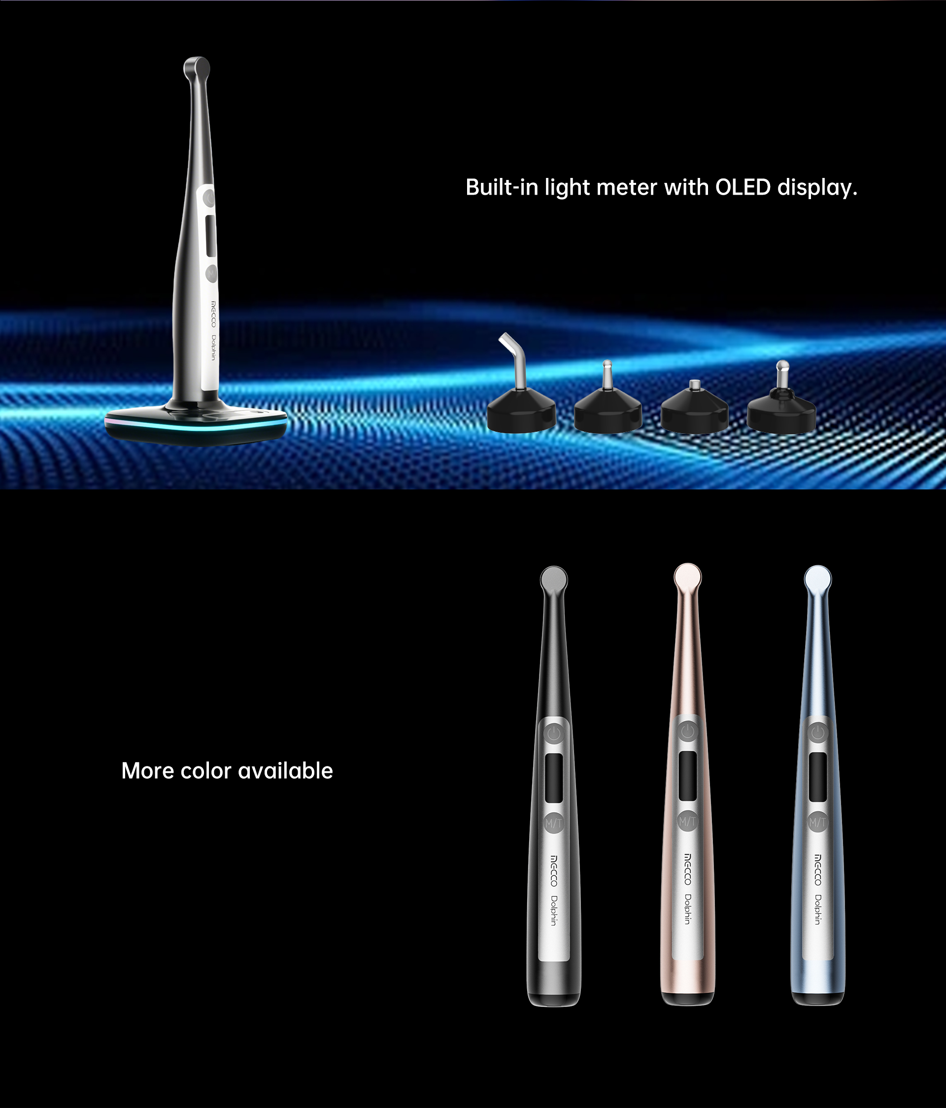 MECCO Dolphin Curing Light — беспроводная фотополимеризационная лампа
