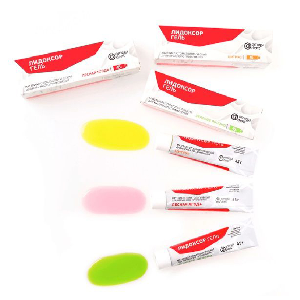 Omega-Dent Lidoksor forest berry topical anesthetic gel