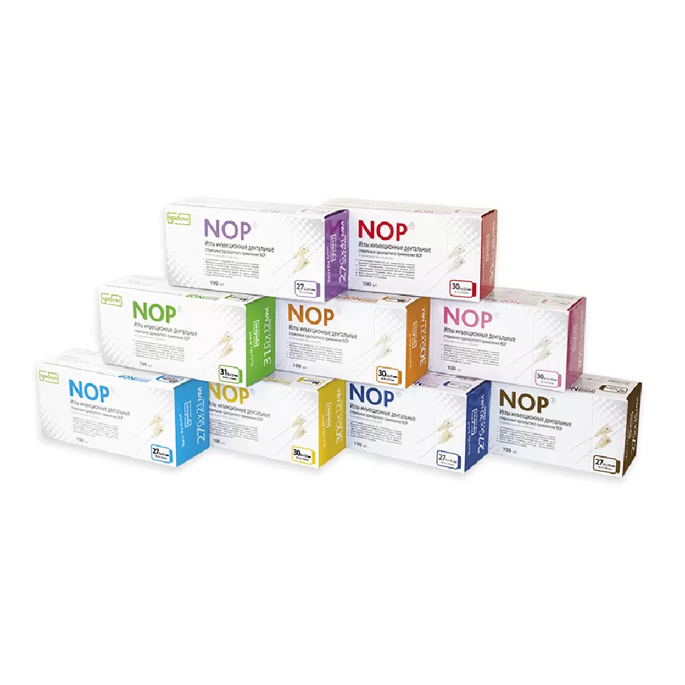 Spident NOP Иглы карпульные 30G/XS, 0,3×12 мм, 100 шт